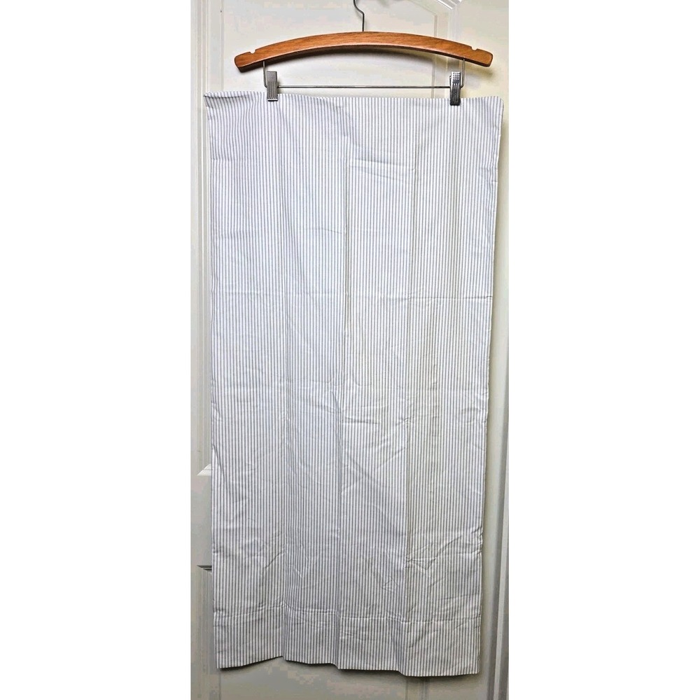 2 LAUREN Ralph Lauren Oxford Stripe Gray Cottage White Farmhouse King Pillowcase